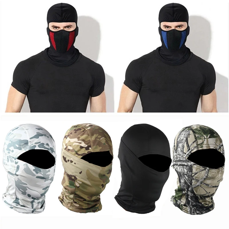 Balaclava Motorcycle Face Mask Moto Helmet Bandana Hood Ski Neck Scarf Full Face Mask Windproof Dustproof Face Shield Winter