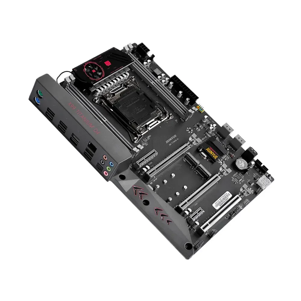 طقم أم تيتانيوم X99 ، لوحة أم Intel LGA-3 ، E5 2680V4 CPU ، 2x16GB ، 32GB ، Mhz ، DDR4 S ، M.2 ، NVME ، SATA ، USB ، Server #4