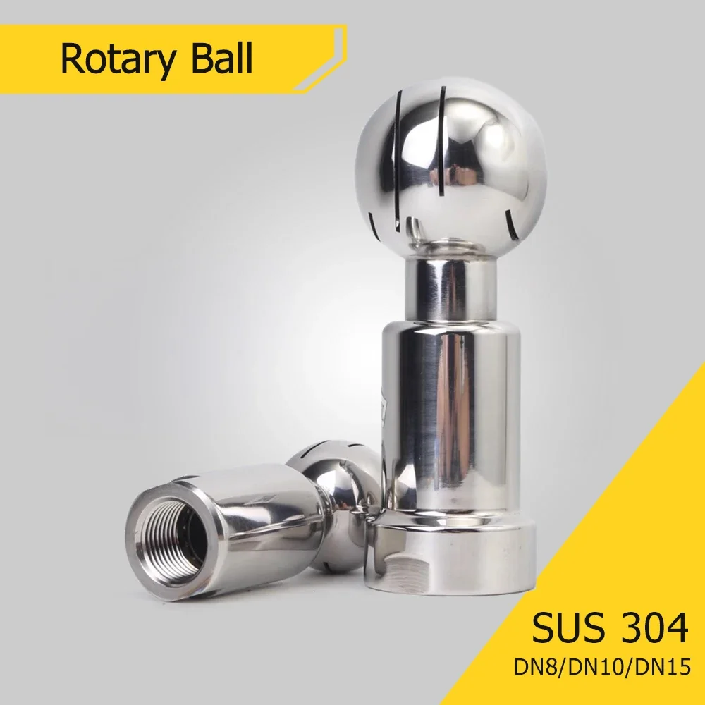 

Санитарный вращающийся шарик-распылитель из нержавеющей стали 304 1/4 "-1" для систем очистки резервуаров