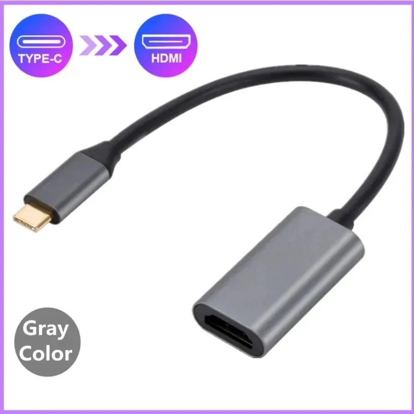 Mnwuu-usb c to hdmi互換ケーブル、type-c to HD-MI、hd tvアダプター、usb 3.1,pcラップトップ、macbook、huawei mate 30用の4kコンバーター