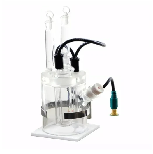 

Five port sealed electrolytic cell