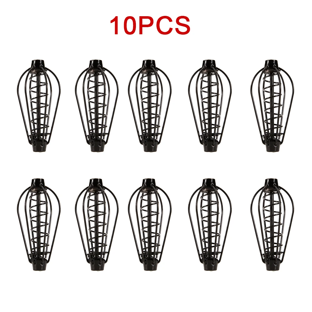 10PCS 15-30g Fishing Tackle Feeder Cage Round Lures Refill Rig Hook Bait Inline Wrap Case For Carp For Fishing Tools Accessories