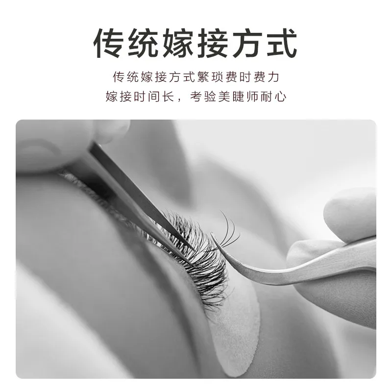 Ferramenta de extensão de cílios, mesa de extensão de cílios de dedo com capa, à prova de poeira, mesa de coleta de cabelo, anel de extensão de cílios