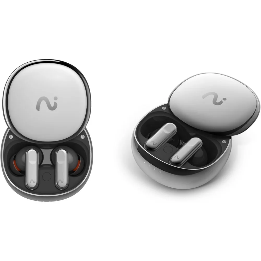 4-in-1 AI Smart Earbuds: Noise Cancelling, Voice Recorder, Translator, Transcriber, IPX5 Waterproof, 40H Battery Life (Renewed) view 2