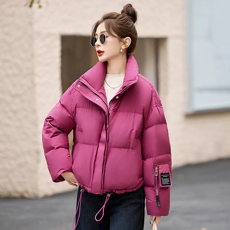 Women's Short Down Jacket 2025 Winter New Arrival Fashion Streetwear Oversized Loose Fit Thickened Warm Coat Trendy