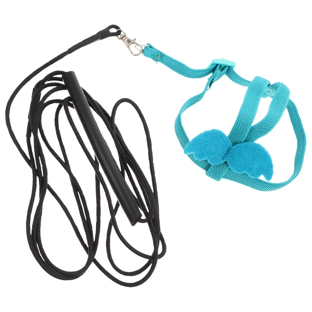 خفيفة الوزن الببغاء تحلق تسخير قابل للتعديل مقاومة للاهتراء المقود ل Cockatiels Conures في الهواء الطلق التدريب الداخلي الطيور تسخير #5