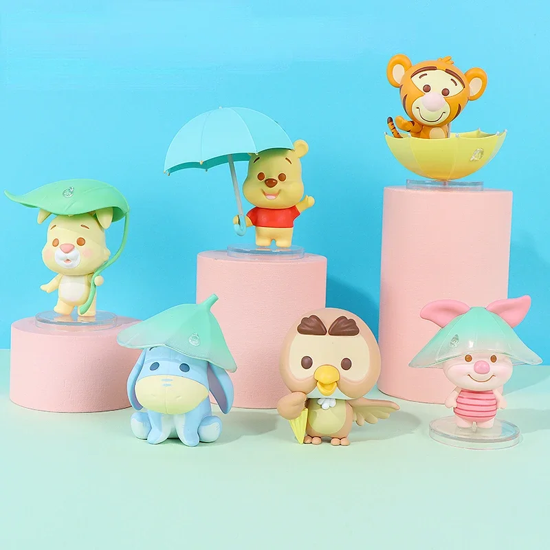 Pooh Bear Edward Pooh Mr Sanders Rainy Season Figure Blind Box Doll Ornament Cute Girl Gift Tigger Owl Tigger Piglet Rabbit