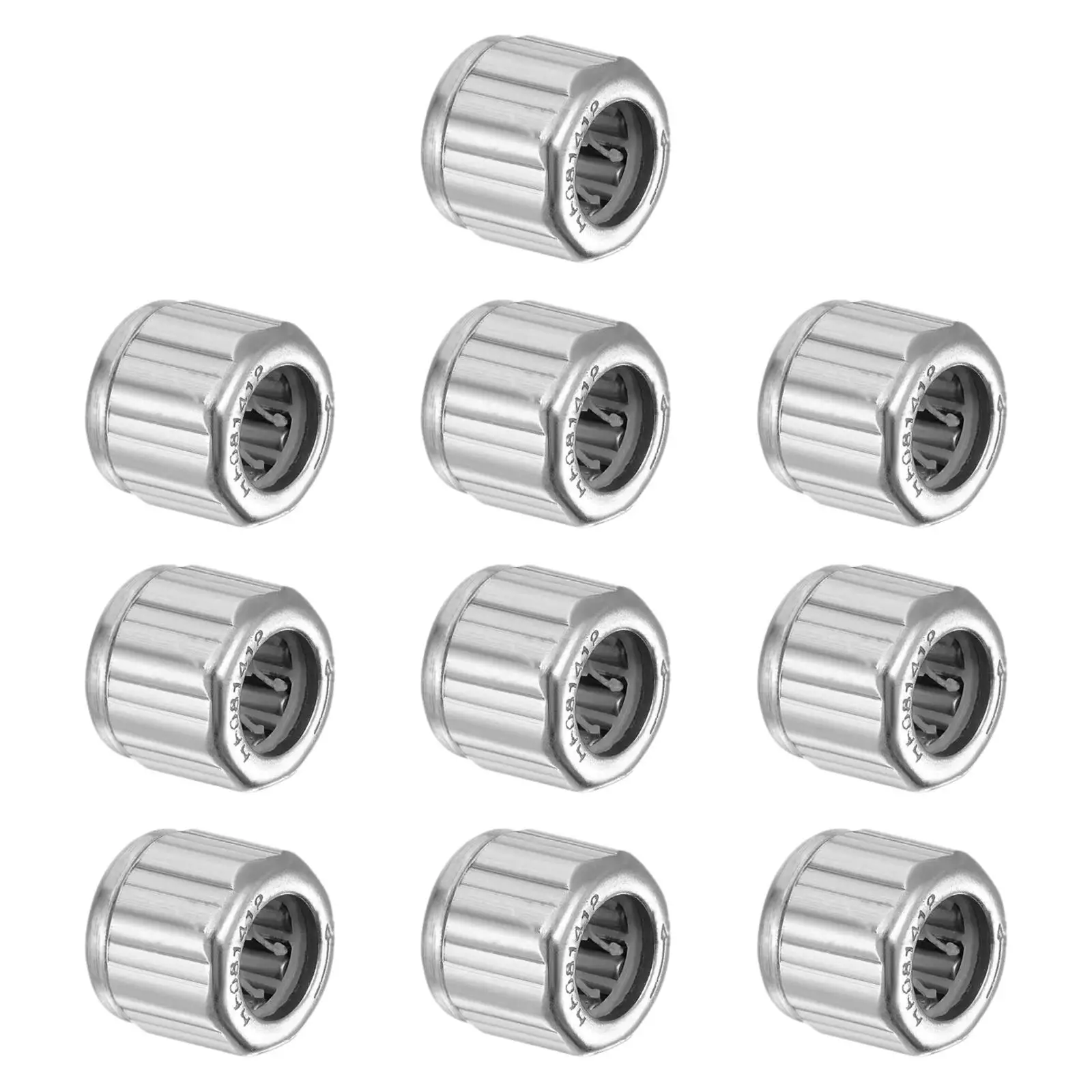 10 Pieces Generic Needle Stainless Steel Deep Groove Ball Bearings Easy to Install Silver Rolling Bearings for Power Tools