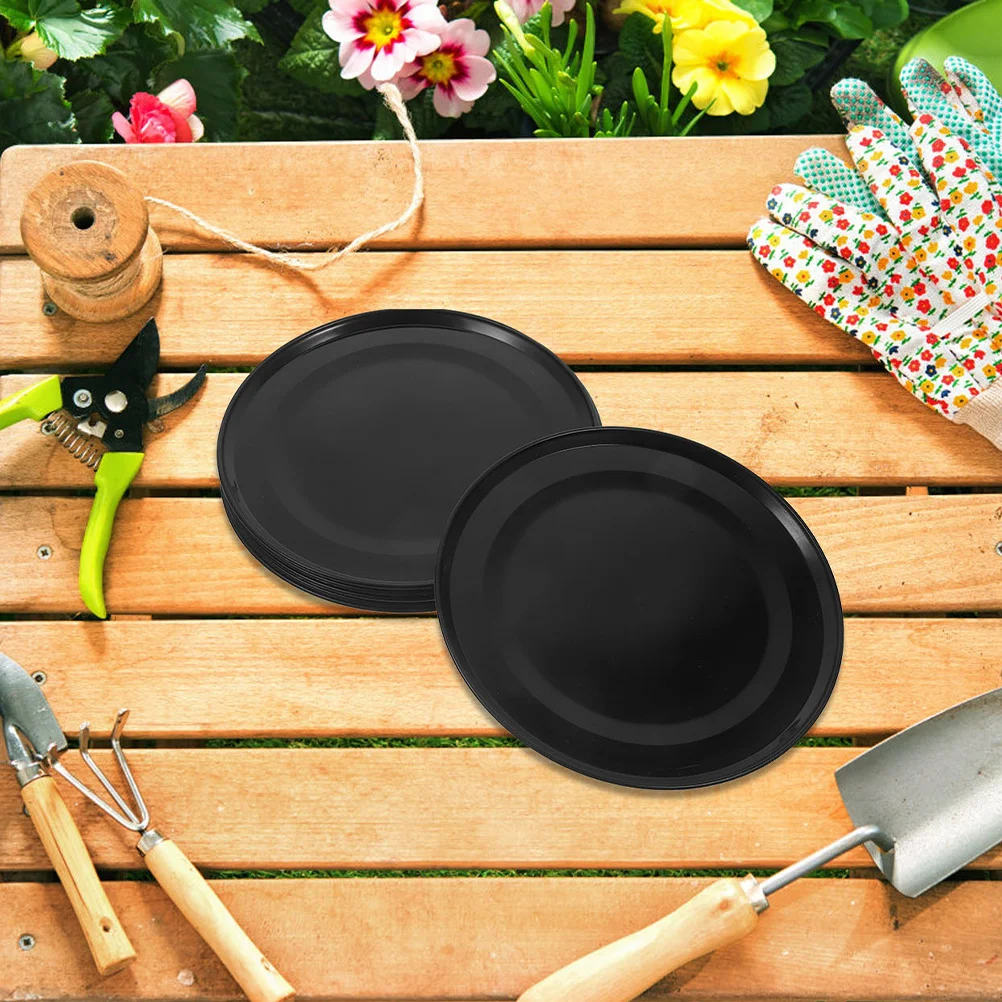 

4pcs Plant Saucer Round Plastic Drip Tray For Indoor Outdoor Flower Pot Water Catcher Bonsai Trays Potted Plants Garden