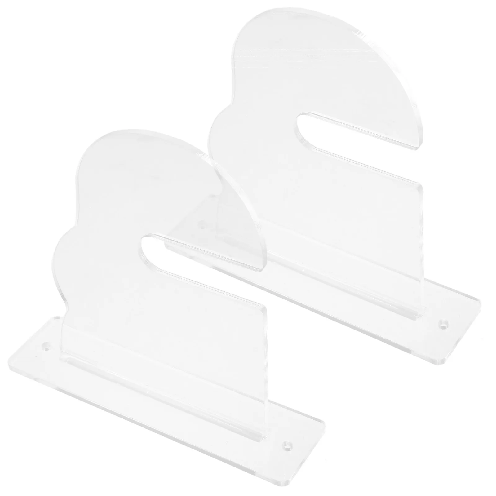 2Pcs Horizontal Skateboard Wall Storage Rack Acrylic Holder for Skateboards Snowboards Display Storage Home Garage