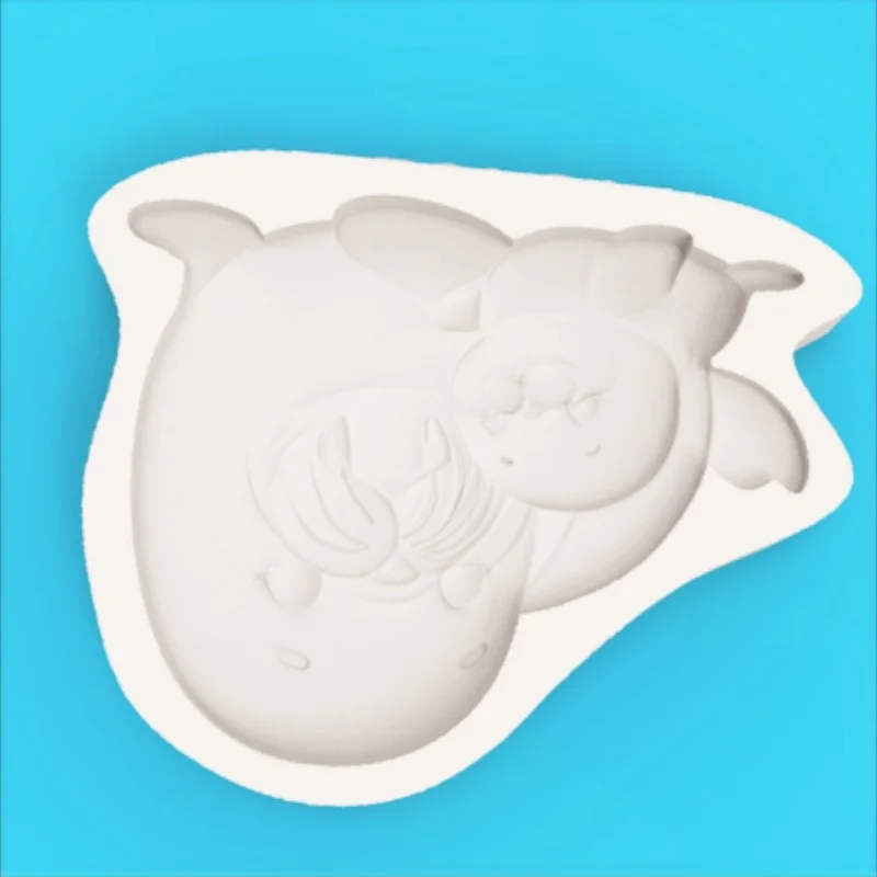 Arctic Walrus Parent-Child Mold, Cute Design with Whiskers and Fangs, Polar Theme Fondant Chocolate Making Silicone Mold - view 4