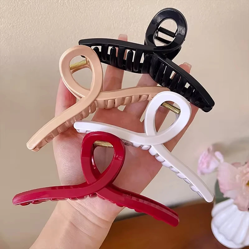 13 سنتيمتر حجم كبير آمنة لينة سيليكون مشبك شعر مقاطع المرأة عازمة غير التشوه القرش القبضات 2026 ترقية العصرية إكسسوارات الشعر #3