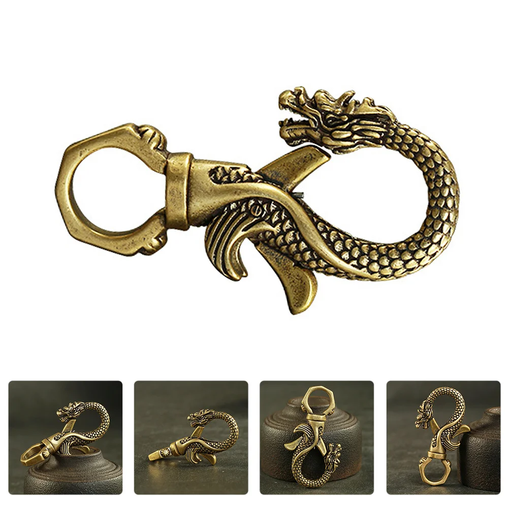 Faucet Keychain Waist Padlock Bag Decoration Car Hooks Fasteners Hanging Lanyard Fob Retro Decorative Pendant Ring Adornment