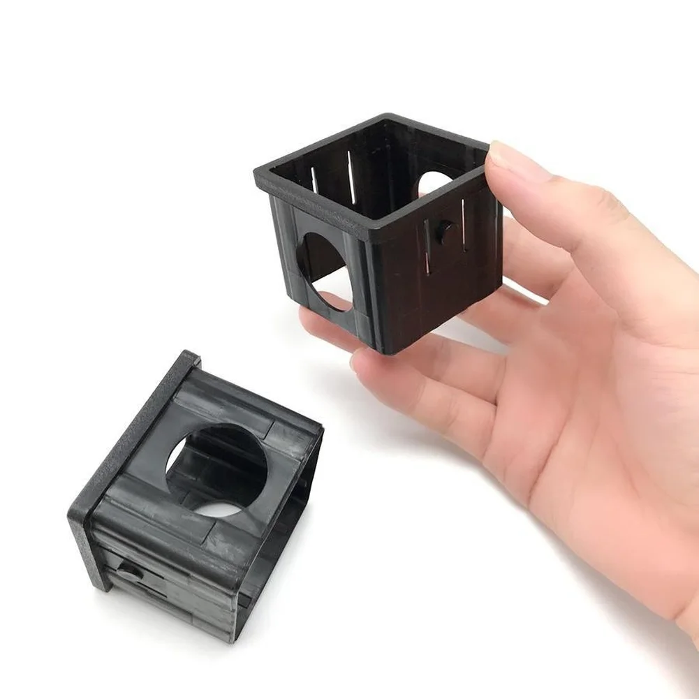 Black 60x60mm to 50x50mm Square Tube Bushing Reducing Sleeve Adapter for Fitness Gear Mounting and Frame Adjustments