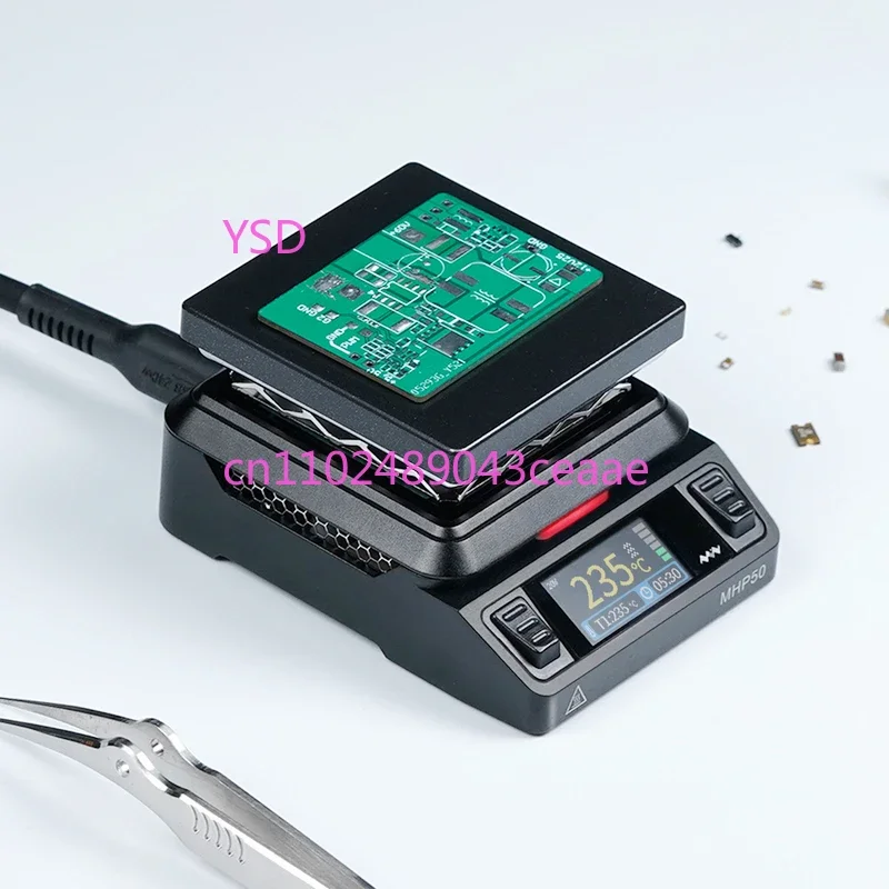 MHP50 Mini Constant Temperature Heating Table 150W High Power Support PD DC Power Supply Temperature Control Can Be Set