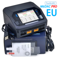 ToolkitRC M6DAC PRO Charger Fast 1-6S Intelligent Balance 2CH AC/DC Toy Model Car Drone Power Lithium Battery XT60 IPS FPV EU