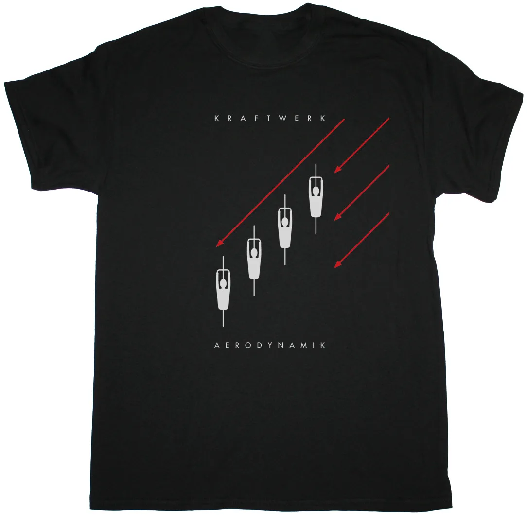 KRAFTWERK Band - AERODYNAMIK Shirt Short Sleeve Black Unisex S-2345XL LE270