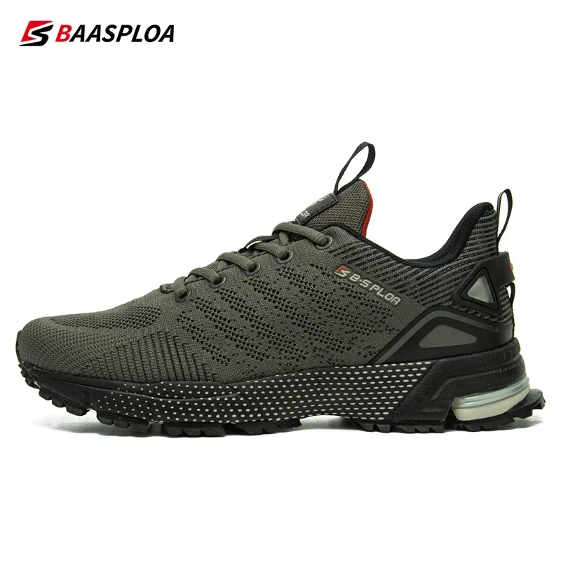 Baasploa, zapatillas para correr para hombre, marca Original, zapatillas informales para escalar y senderismo, moda para exteriores, antideslizantes, resistentes al desgaste