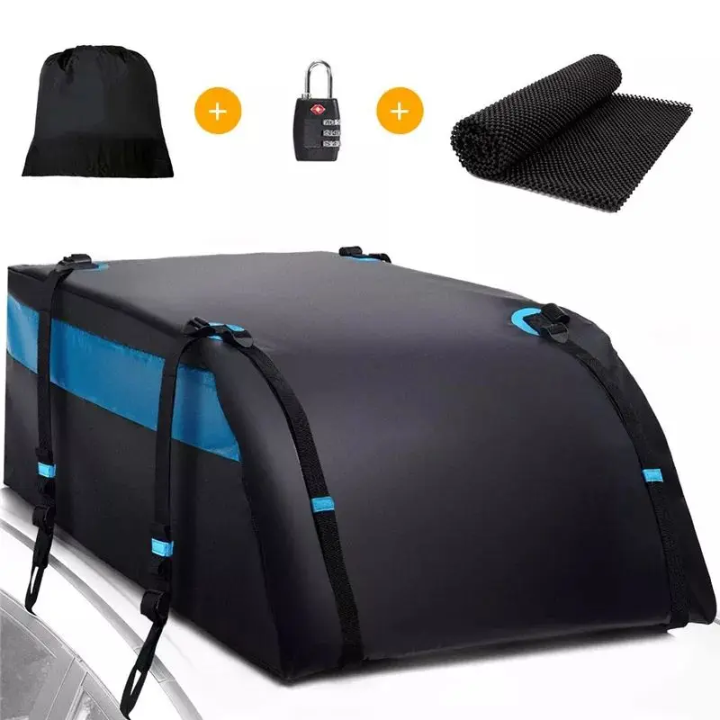 Custom Waterproof Black Car Top Luggage Rooftop Carrier Cargo Bag Carrier Luggage Bag Car Roof Top Bag