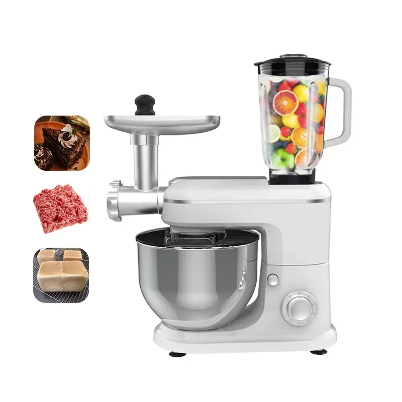 5 in 1 Vertical Mixer 6L 8L 10L Kitchen Multifunctional Electric Food Mixer Stand Blender Dough Kneading Machine
