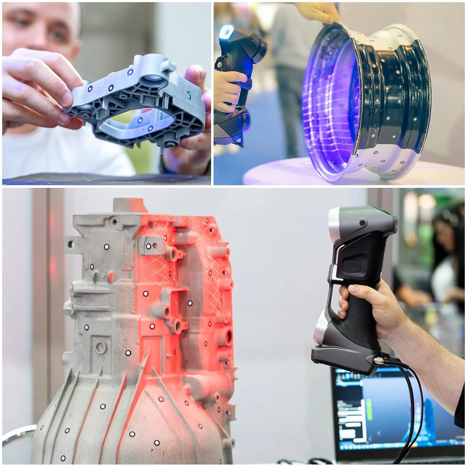 

100-1000 PCS 3D Magnetic Tracking Dot (6mm Inner/10mm Outer) Diffuse Reflection Reference Point Markers for 3D Scanner