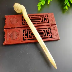 1Pcs Chinese Antique Xiuyu Hairpin Ruyi Hairpin Headdress Jade Hairpin