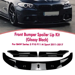 Front Spoiler Lip Lower Blade Splitter Guard For BMW 5 Series F10 F11 M Sport 2011-2017