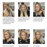 Heatless Curling Rod Headband No Heat Silk Curls Ribbon Hair Rollers Sleeping Soft Headband Lazy Hair Curlers Hair Styling Tools 5