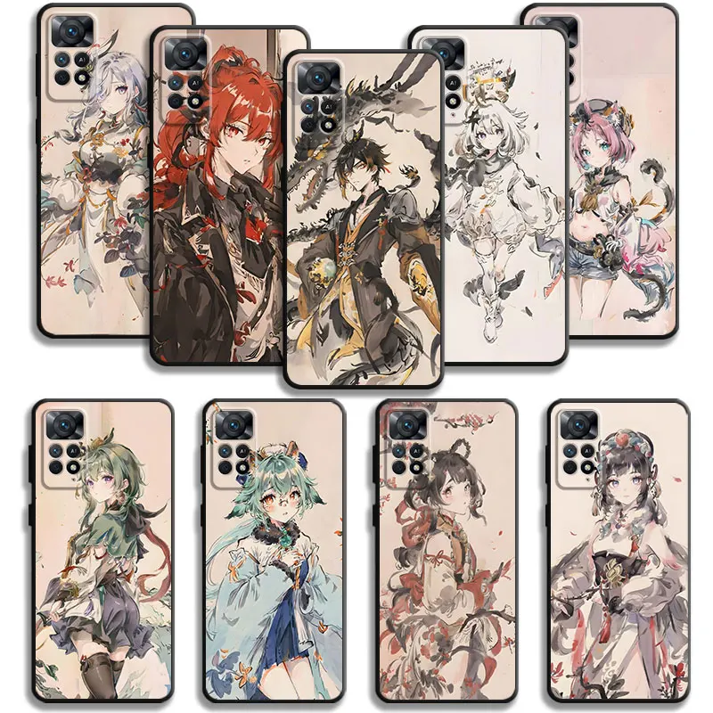 Чехол для телефона Xiaomi Redmi Note 12, 11T, 11S, 11, 10, 8 Pro, 9, 9S, 9T, 8T, для Redmi 10, 8, 9A, 9C, 10C, K40