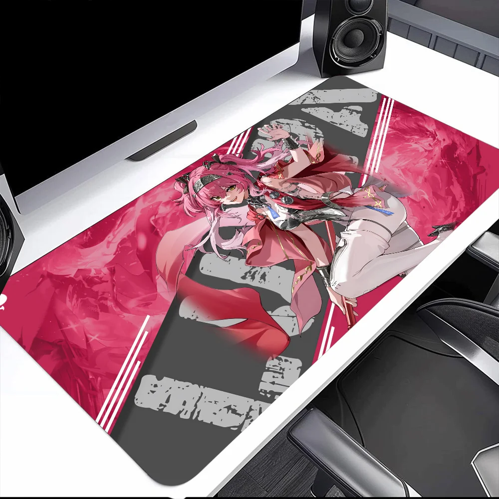 Game Wuthering Waves LUPA q Mouse Pad Large Desk Mat Keyboard Ergonomic Office Rubber PC Non-slip Anti-fray Home Custom