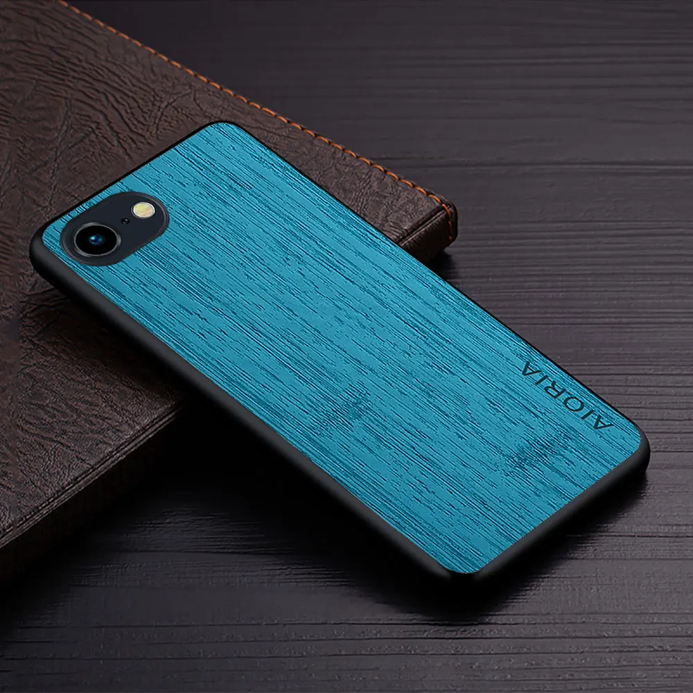 Case for iPhone SE 16e  bamboo wood pattern Leather new phone cover Luxury coque for iPhone SE 3 2 2022 2020 case capa