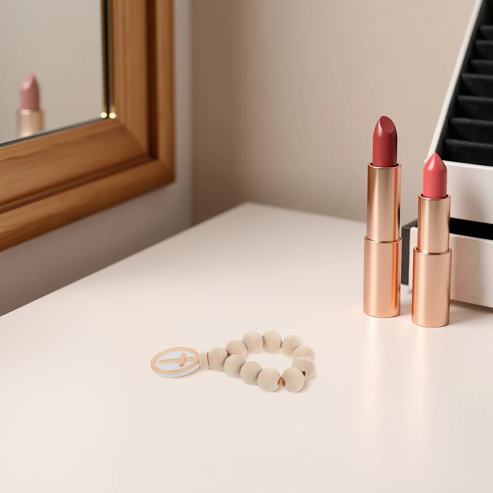 

6Pcs Wooden Catholic Rosary Beads Handmade Wooden Finger Rosary with Crucifix Pendant for Church Ceremony Spiritual Jewelry