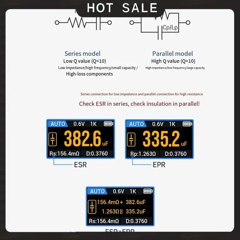 เครื่องทดสอบ LCR แบบดิจิตอล LT1 Mini Smart Tweezer สำหรับการทดสอบความต้านทาน ความจุ ความเหนี่ยวนำ ความต่อเนื่อง ไดโอด และการทดสอบ ERP ESR พร้อมบริการจัดส่งภายใน 24 ชั่วโมง