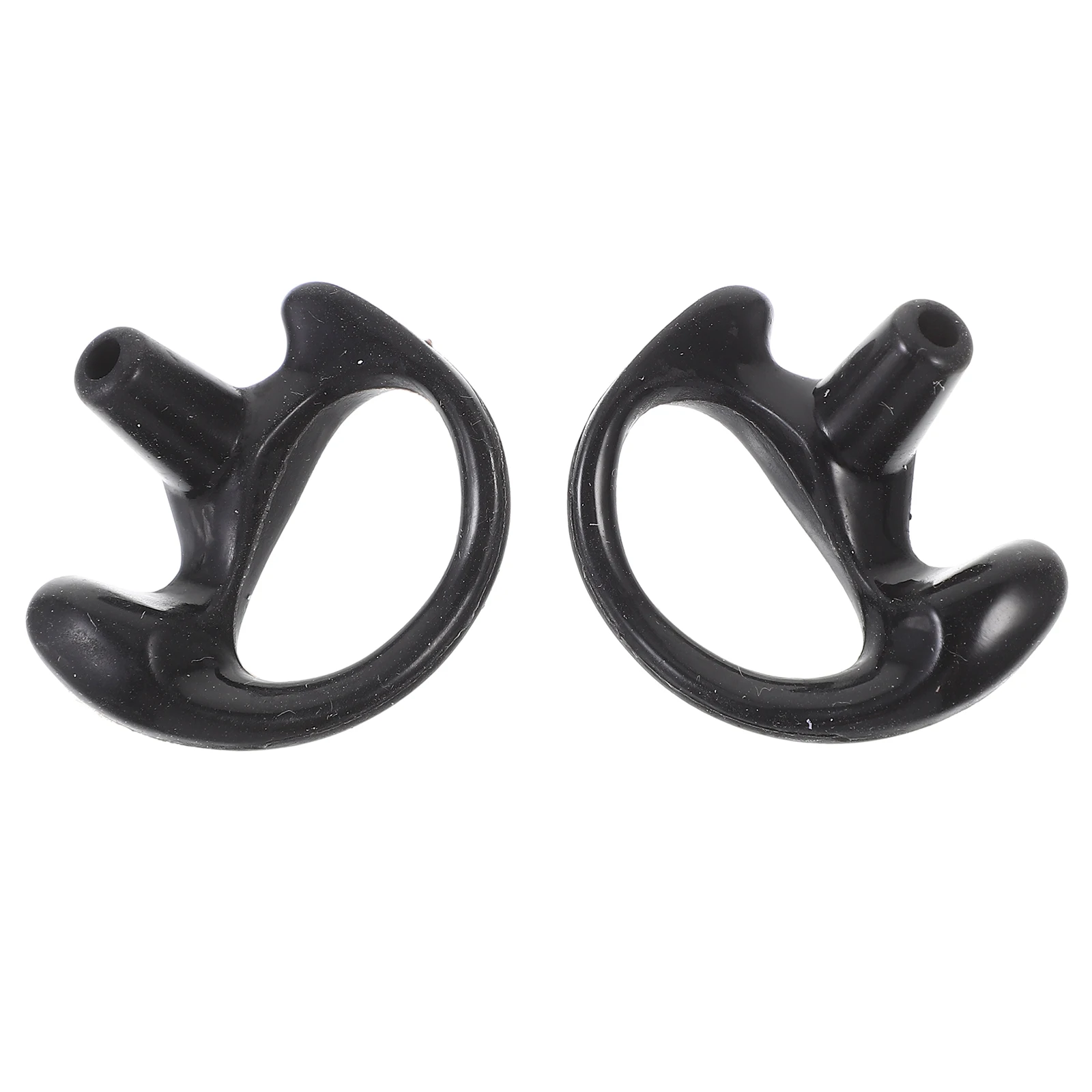 

Silicone Earplugs Replaceable Earpiece Insert Rubber Buds Black Pair Fit Left Right Ear Small Size Comfortable Use Noise