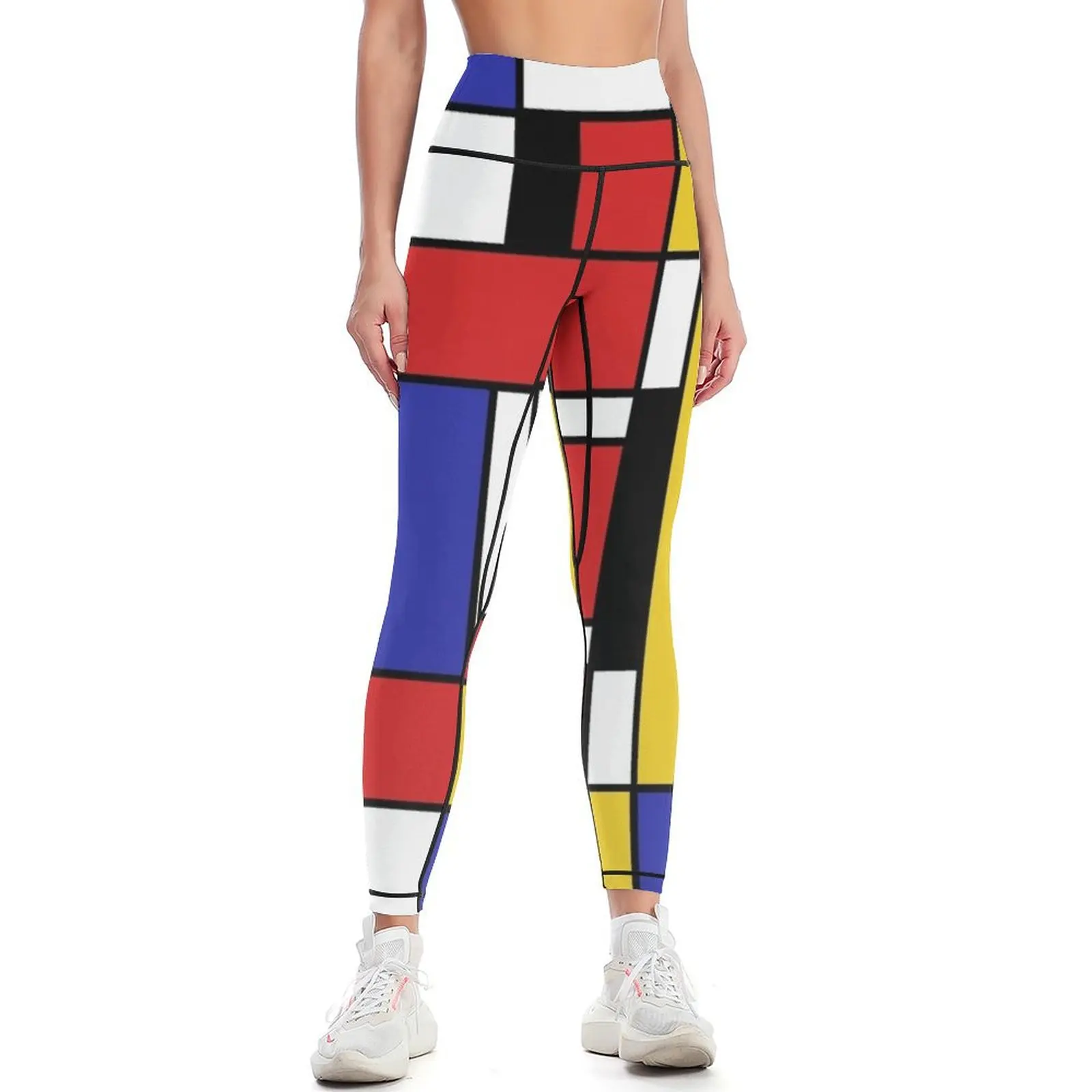 Mondrian Art Leggings jogging pants flared for physical Womens Leggings