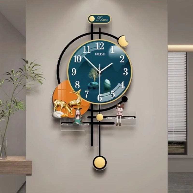 Nordic Aesthetic Wall Clocks Modern Living Room Minimalist Living Room Wall Clock Unique Luxury Modern Nordic Decoration Wall