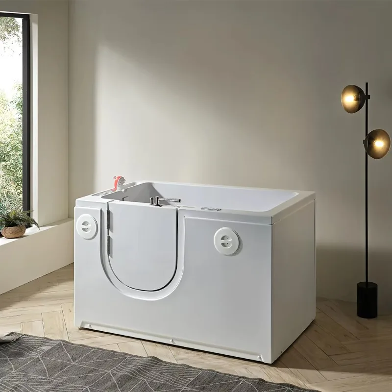 

2026 White Acrylic Bathtub Animal Salon Dog Grooming Tubs Pet SPA Tub