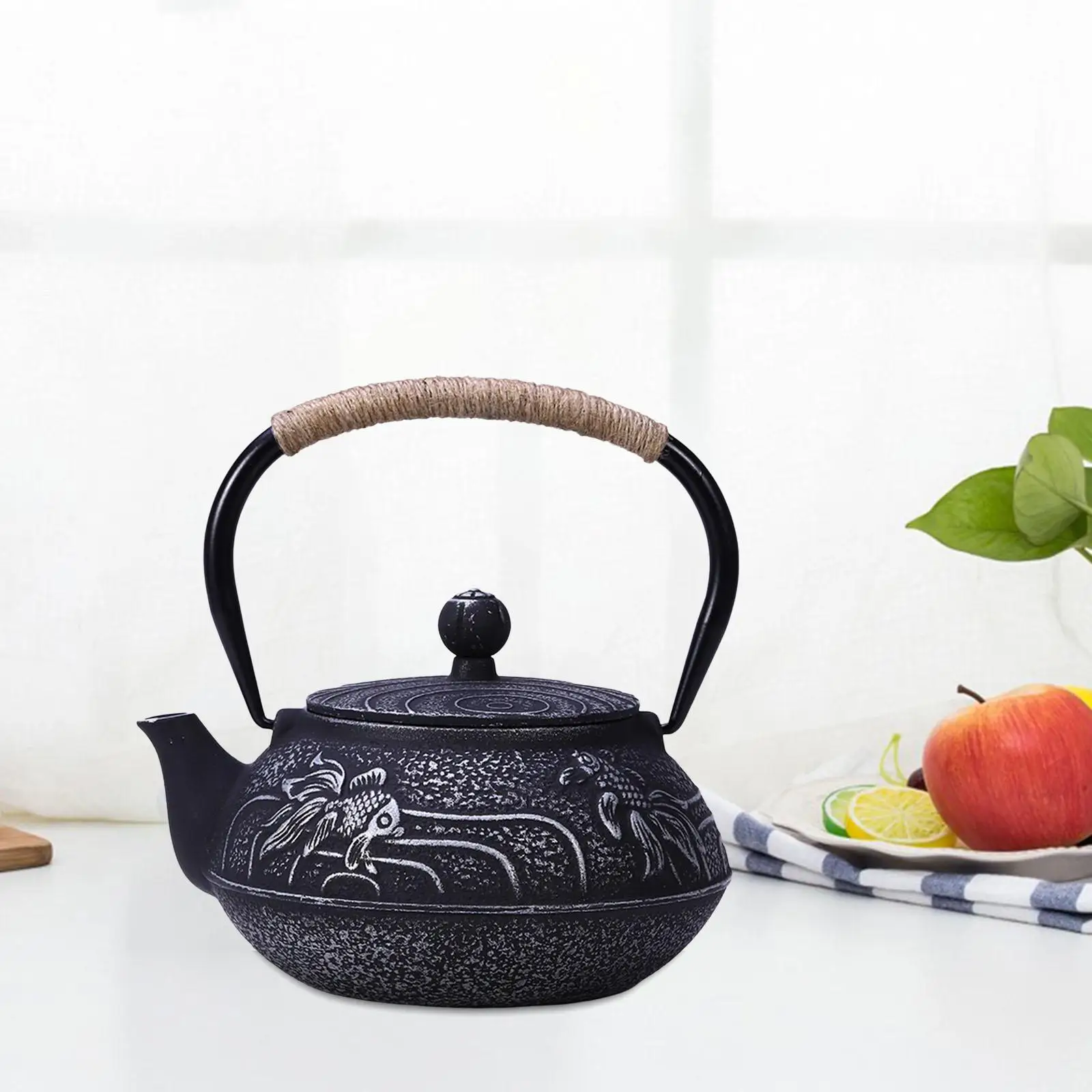 Traditional Cast Iron Teapot Handmade Japanese Tea Pot Tea Kettle Coffee Pots for Adults Mother Friends Father Gift