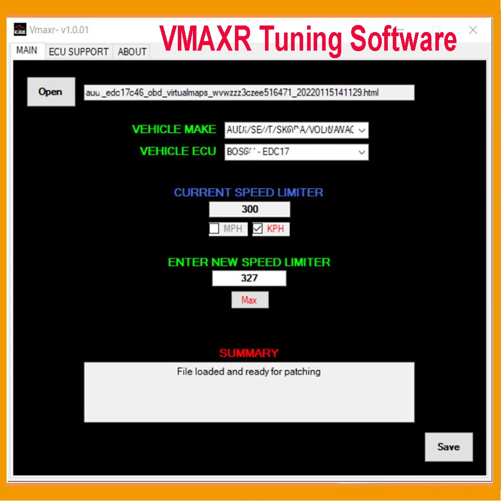 

VMAXR Tuning Software EDC17 EDC16 Car ECU Repair Tools Support Multi-Brands For Au-di For BWM For FIAT VS Alldata Davinci