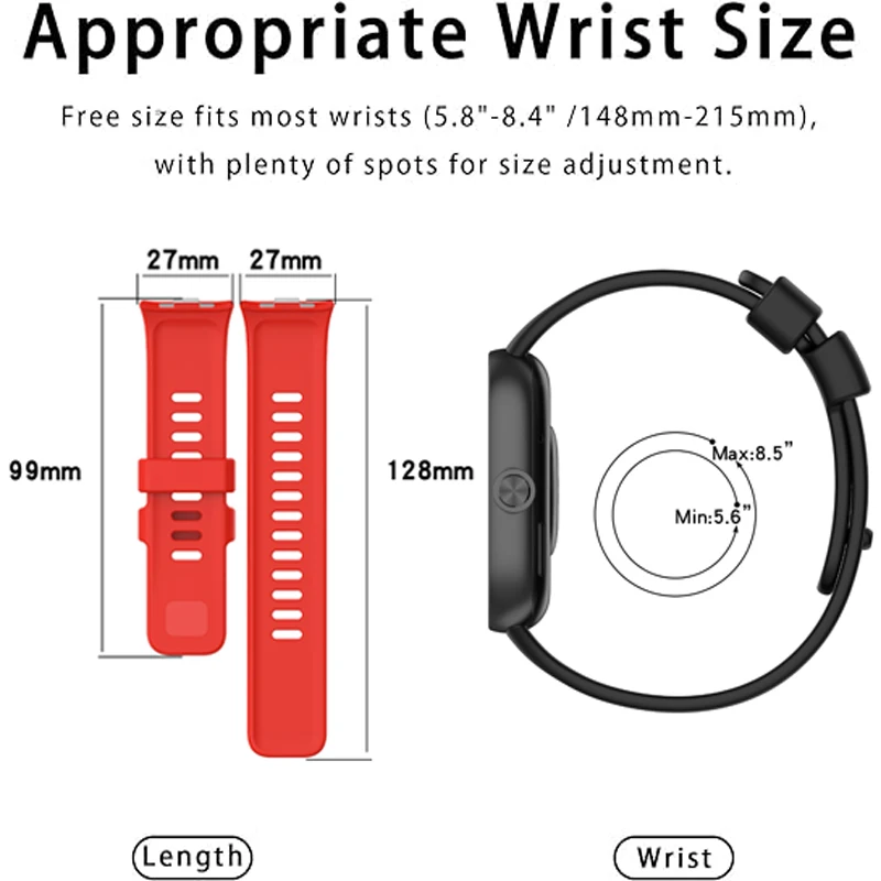 Replacement Strap For Redmi Watch4 Redmi Watch 4 Silicone Strap Xiaomi Bracelet