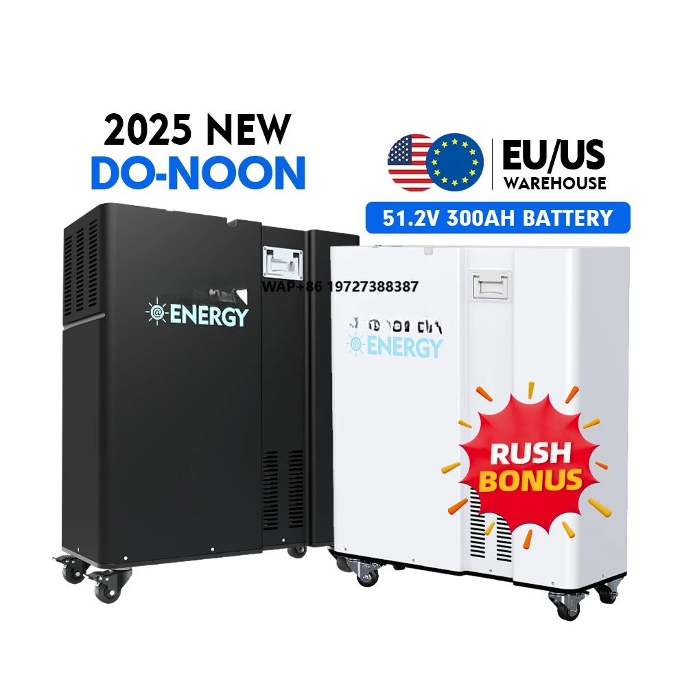 

Eu Stock 51.2V 300Ah 15kWh Home Energy Storage Solar Battery 15kWh Lithium Ion Battery LiFepo4 Home Storage Touch Screen