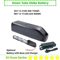 Down Tube Ebike Battery 48V 13Ah 15Ah 16Ah 17.5Ah Li-ion Rechargeable E-bike Battery for Duotts C29 500w 750w 1000w E-bike