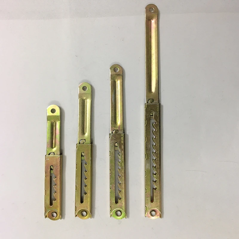 2pcs/lot Linear 4 5 7 10 Position Ratchet Adjuster Mechanism For Bed Sofa Headrest ratchet  pull rod hinge lifting support frame