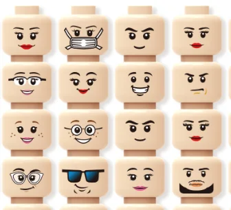 

Print Heads DIY Building Blocks - 56pcs Educational Bricks, Compatible with LEGO & Other Assemble Particles for Creative Play