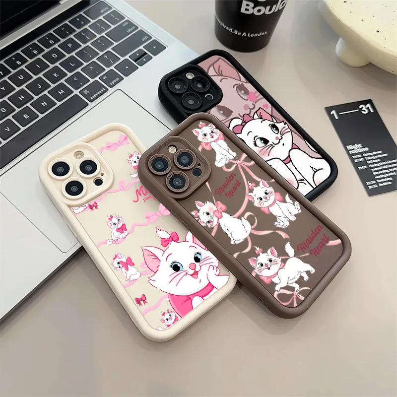 

Lovely Marie The Aristocats Cat Phone Case For iPhone 17E 11 12 13 14 15 16 17 Pro Max Fundas 17 Air Plus 16e 13 Mini Back Cover
