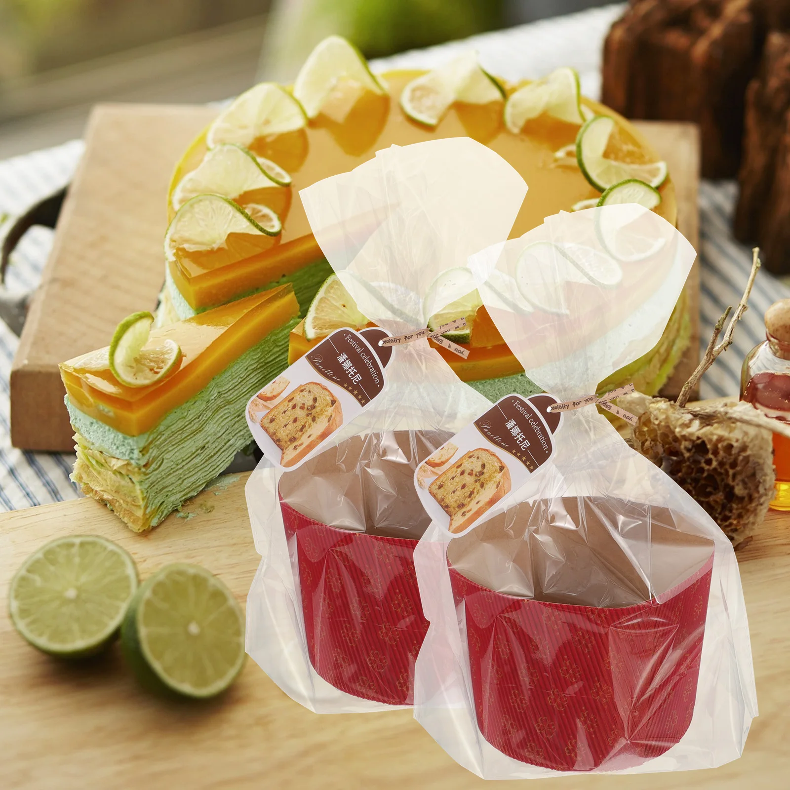 

1 set 1 Set Paper Baking Cups Cupcake Muffin Liners Oil Resistant Wrappers For Party Dessert Cake Packaging Included Bags Ties