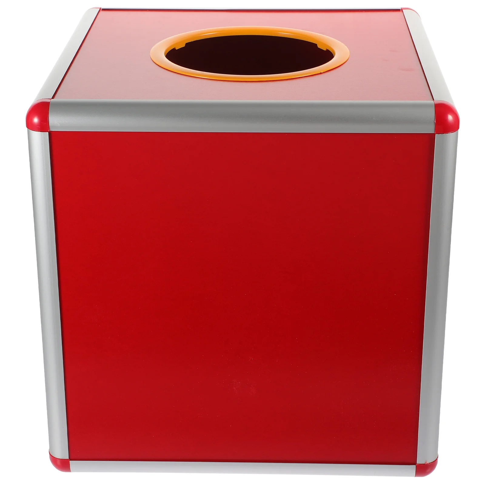 Lottery Box Storage Bin Donation Case Supply Boxes Ballot Container Aluminum Alloy Multi-function Holder Office