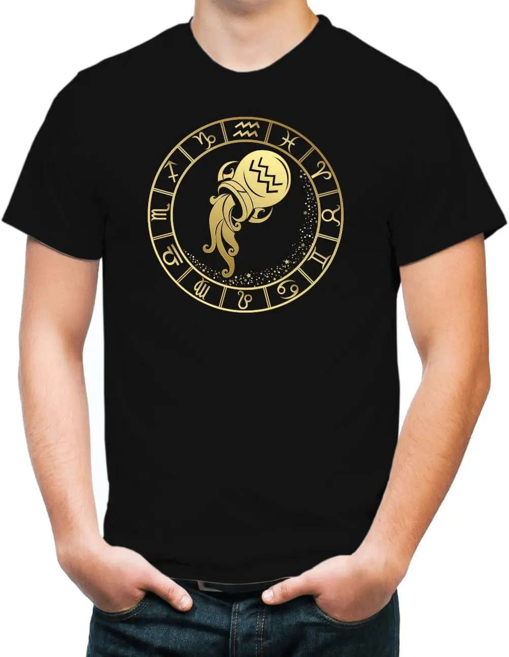 Camiseta genial del zodiaco Acuario para hombre