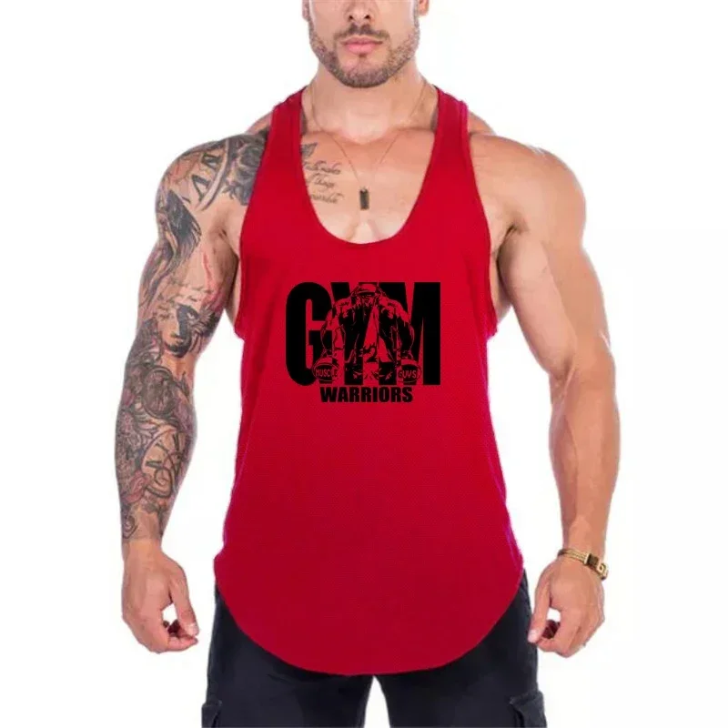 الصالة الرياضية كمال الاجسام اللياقة البدنية Y-الظهر تانك القمم الرجال كرة السلة رياضية الصيف شبكة سريعة الجافة تنفس سترات تجريب العضلات القمصان #4