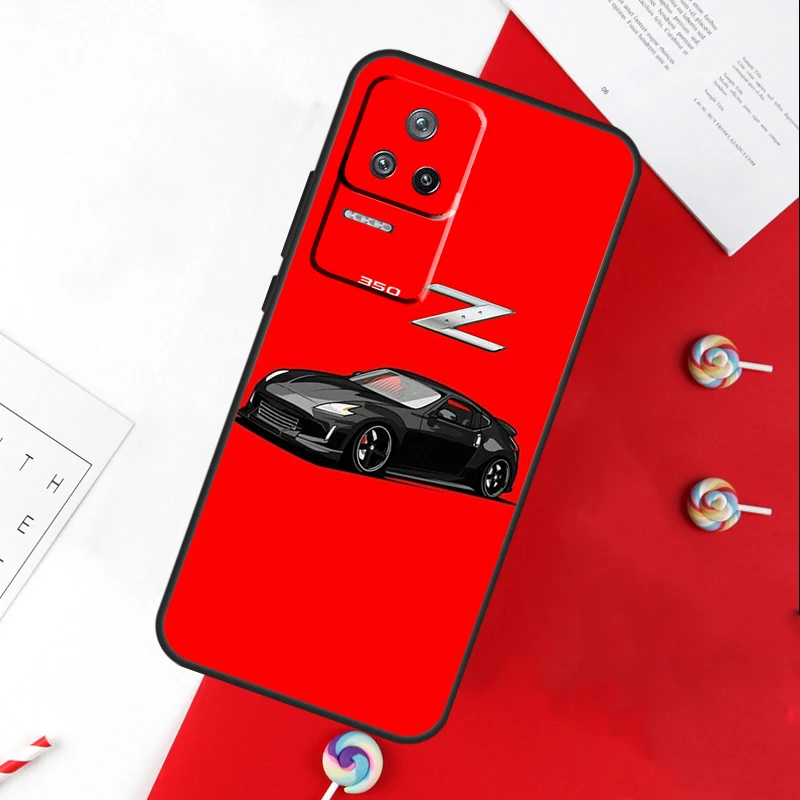 Sports Car JDM Drift 350Z 370Z Case For Xiaomi 13 12 Lite 12X 11T 12T Pro Cover For POCO F5 X5 X3 Pro X4 F4 GT F3 C40 M5s